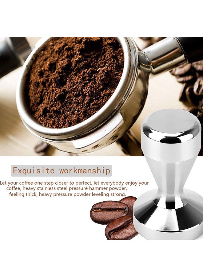 Chrome Plated Base Coffee Tamper Silver 51mm - v1599685149/N39599868A_2