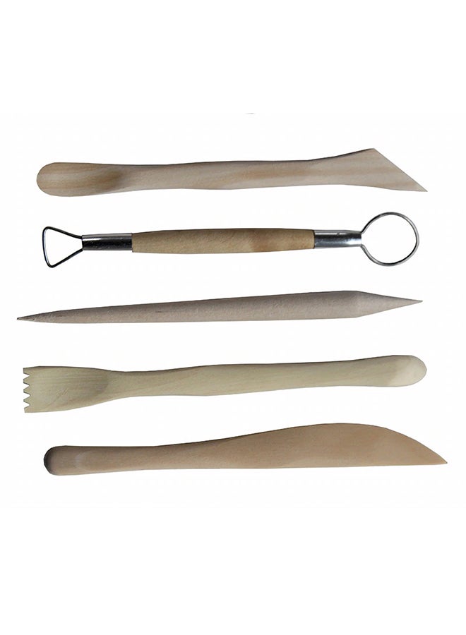 5-Piece DIY Creative Sculpture Pottery Knife Set - Image 1