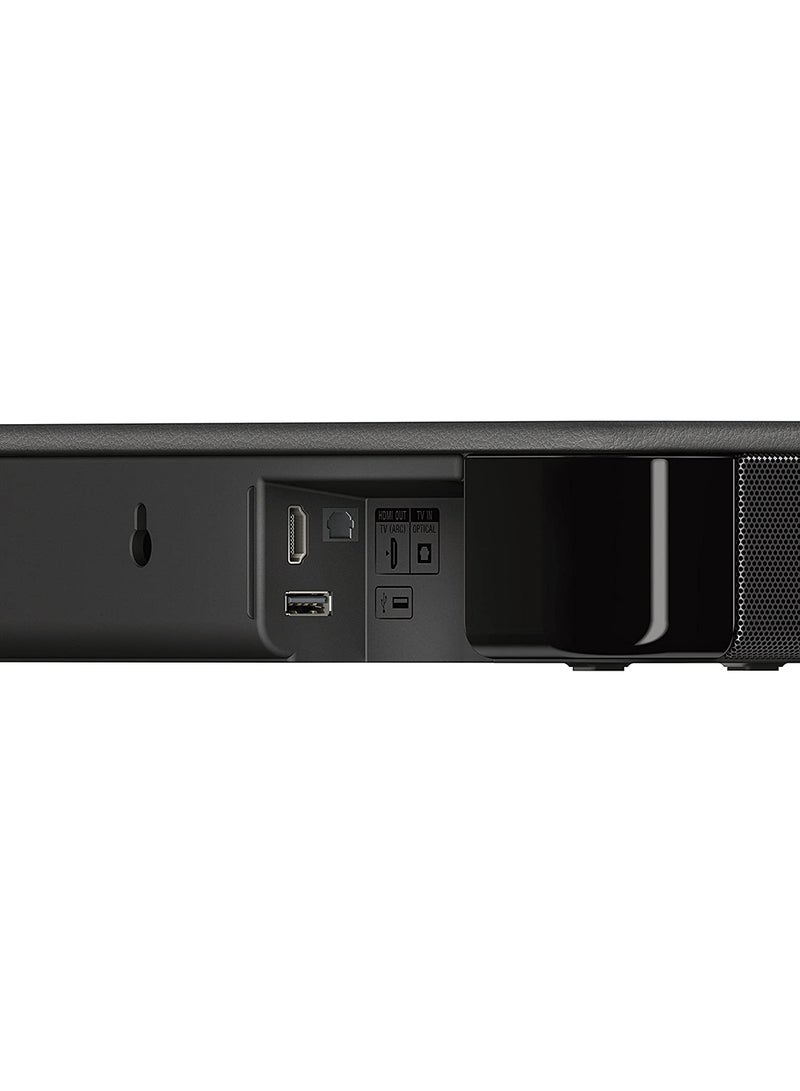 Sony - 2.0 Channel 120W Single Unit Compact Soundbar With Bass Reflex Speakers/Bluetooth/USB Connectivity HT-S100F Black - Image 1