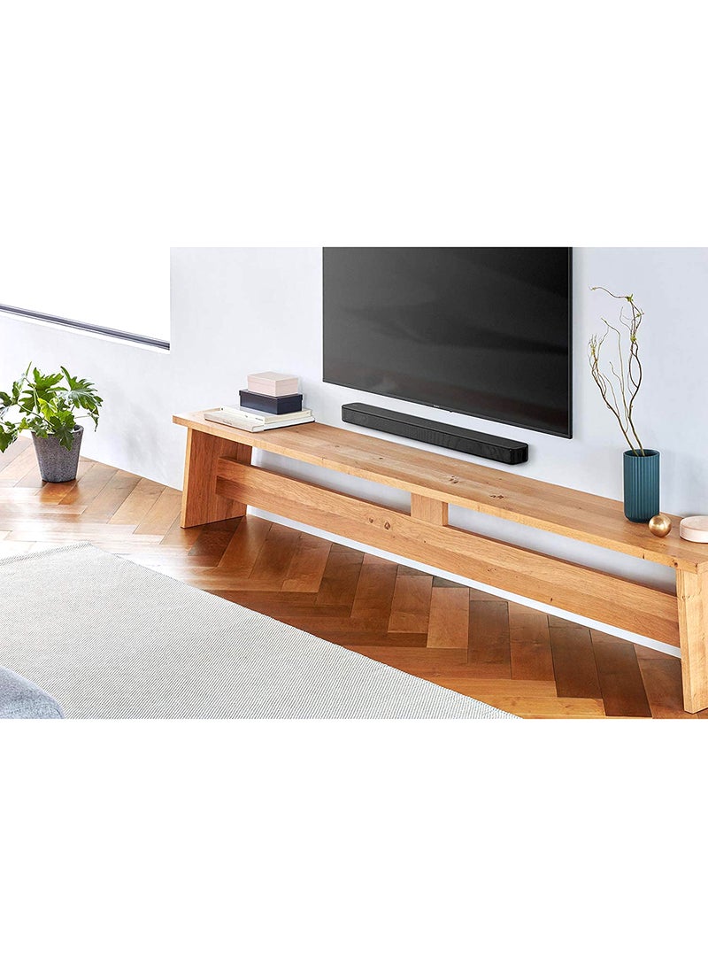 Sony - 2.0 Channel 120W Single Unit Compact Soundbar With Bass Reflex Speakers/Bluetooth/USB Connectivity HT-S100F Black - Image 1