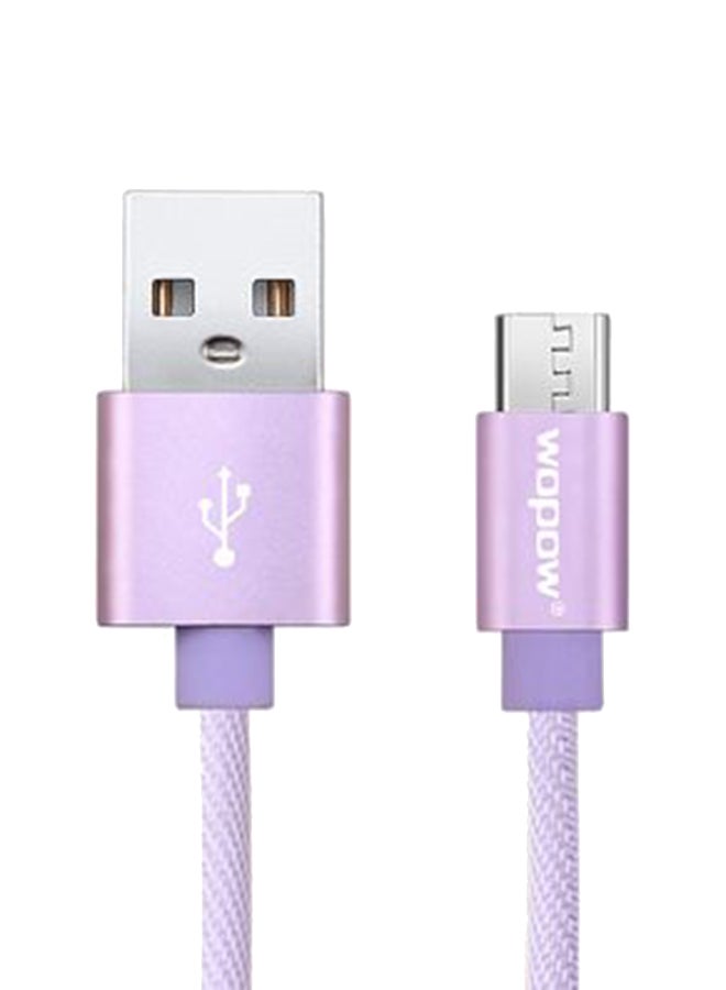 وبو كابل بمنفذ مايكرو USB طراز MC-03 أرجواني
