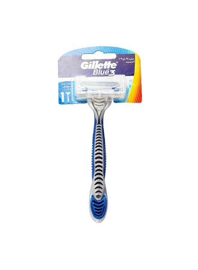 Blue 3 Comfort Razor Silver/Blue 3 x 1.2 x 8cm