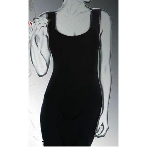 Silvy - Lycra Sleeveless Full Body Corset Black - Image 1