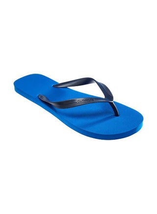 Mesh Slip On Flip Flops Dark Blue
