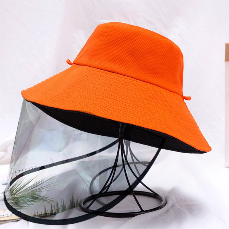 Single Colored Sun Hat Orange - Image 4