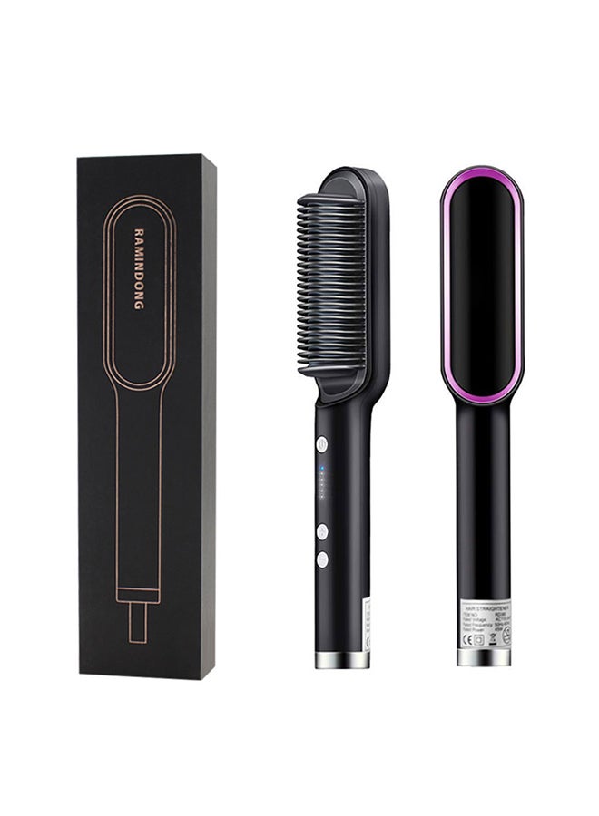 Hair Straightening Comb Black 180grams - Image 1