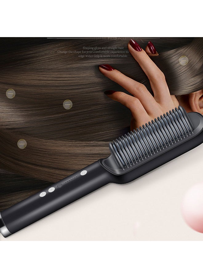 Hair Straightening Comb Black 180grams - Image 2