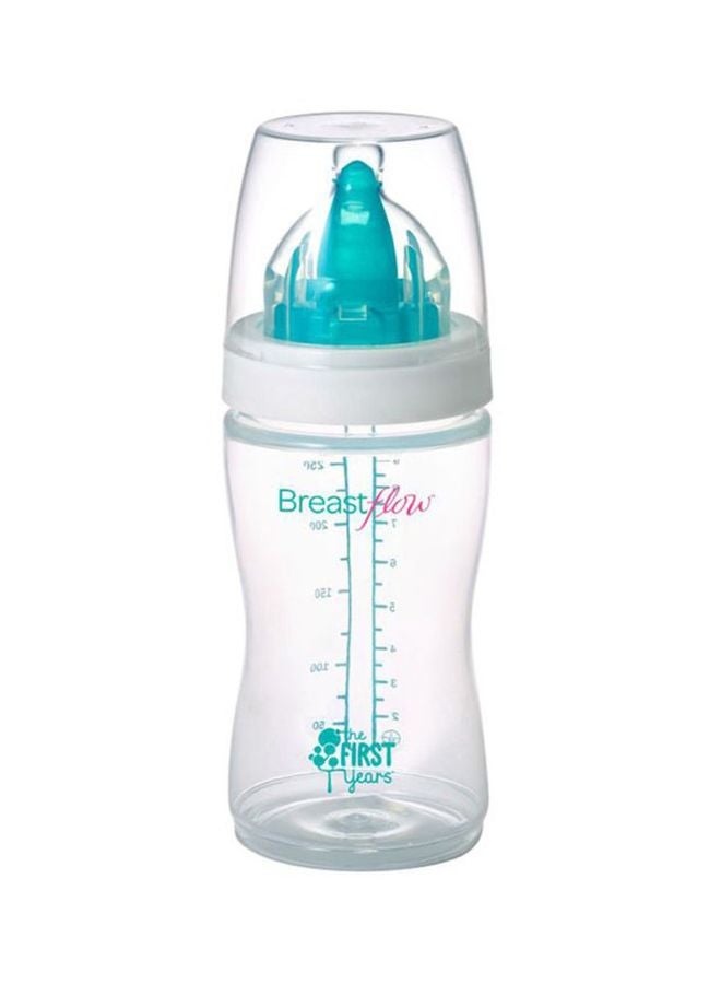 Breastflow Feeding Bottle, Pack Of 3, 9oz - Clear/Green/White