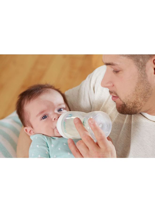 Breastflow Feeding Bottle, Pack Of 3, 9oz - Clear/Green/White