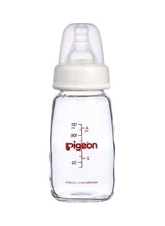 pigeon Peristaltic Nipple Glass Feeding Bottle, 0-3 M, 120 mL  - Image 1