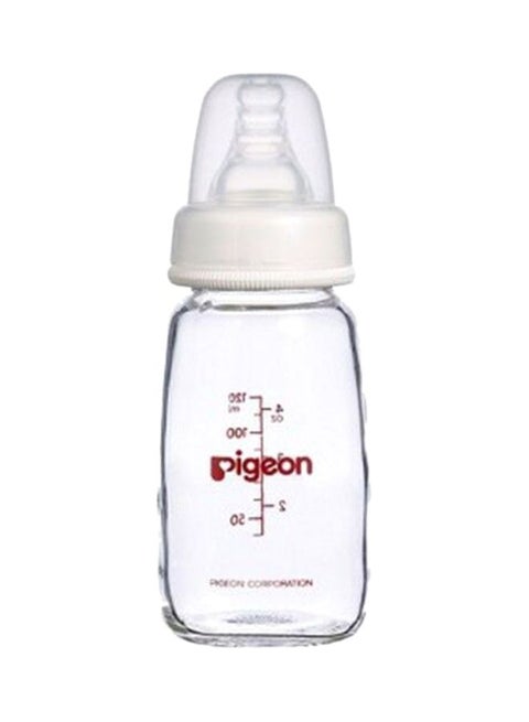 Peristaltic Nipple Glass Feeding Bottle, 0-3 M, 120 mL