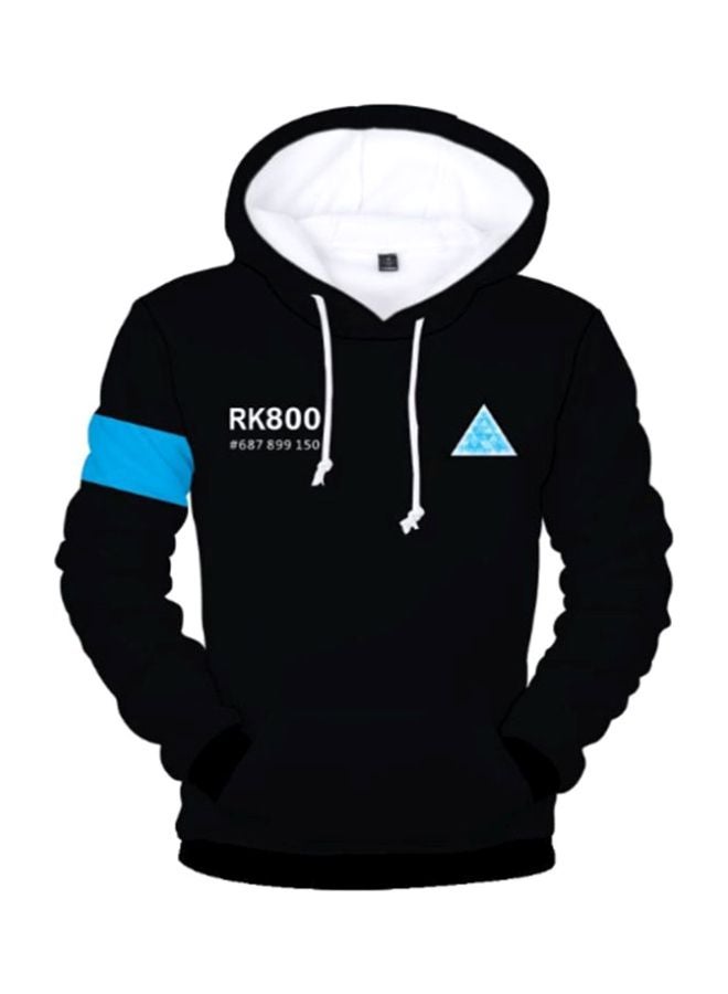 Lucky Detroit Become Human Hoodie Black/Blue  - Image 1