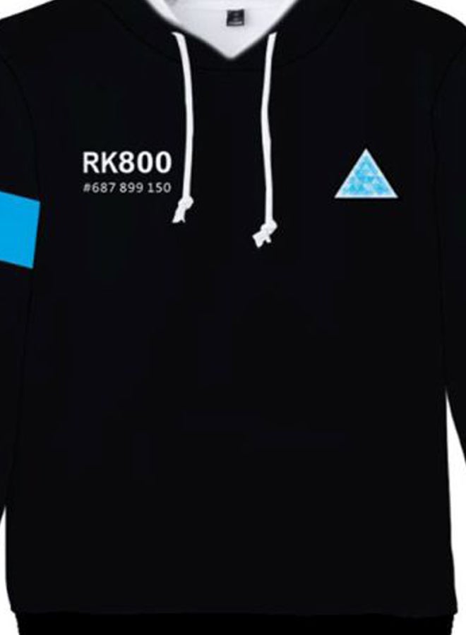 Lucky Detroit Become Human Hoodie Black/Blue  - Image 3