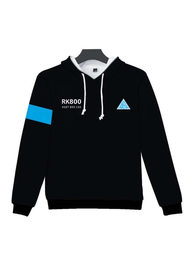 Lucky Detroit Become Human Hoodie Black/Blue  - Image 4