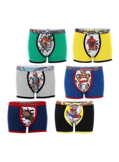 6-Piece Cotton Boxer Set Multicolor