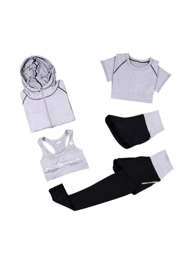 Lucky 5-Piece Sportswear Set Grey/Black  - Image 1