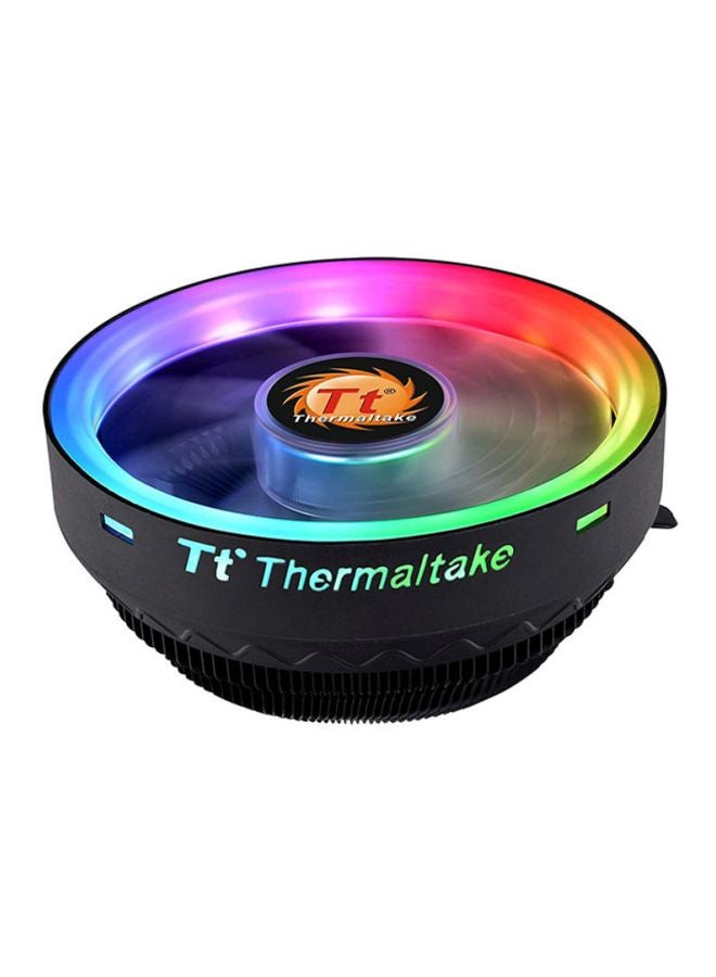 ثيرمال تيك لوحة أم UX100 5V ARGB مزامنة 16.8 مليون لون 15 ليد قابل للتوجيه انتل/ ايه ام دي مع محمل هيدروليكي بقدرة 65 وات لوحدة المعالجة المركزية أسود - Image 2