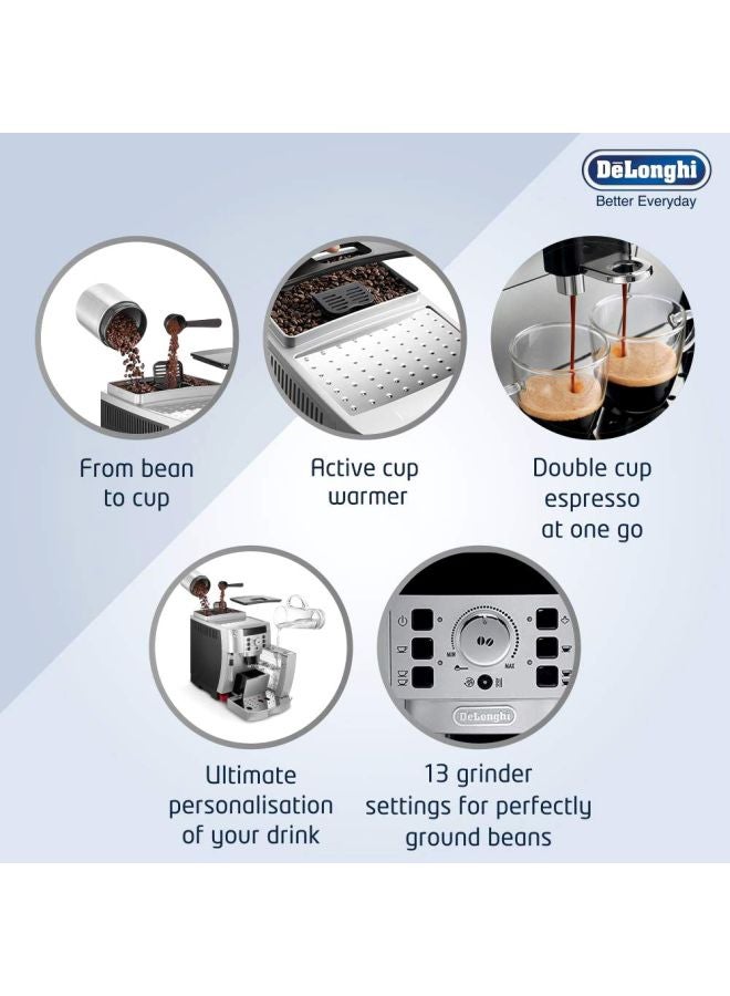 De'Longhi - Magnifica Automatic Coffee Machine 1 L 1450 W ECAM22.110 Silver/Black - Image 1