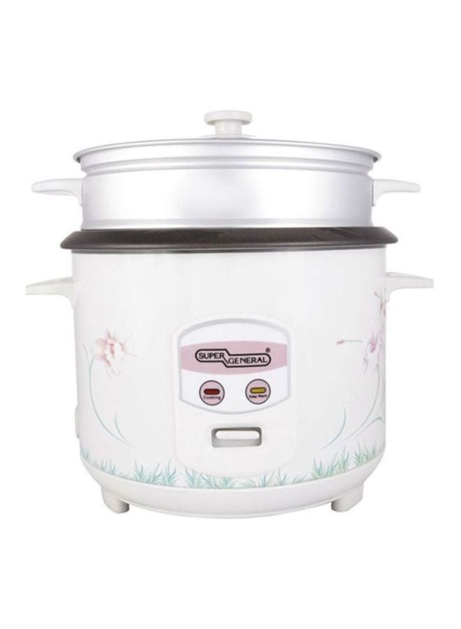 SUPER GENERAL Electric Rice Cooker 1.8 L 700.0 W SG RC18W White  - Image 1