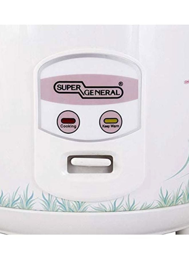 SUPER GENERAL Electric Rice Cooker 1.8 L 700.0 W SG RC18W White  - Image 4