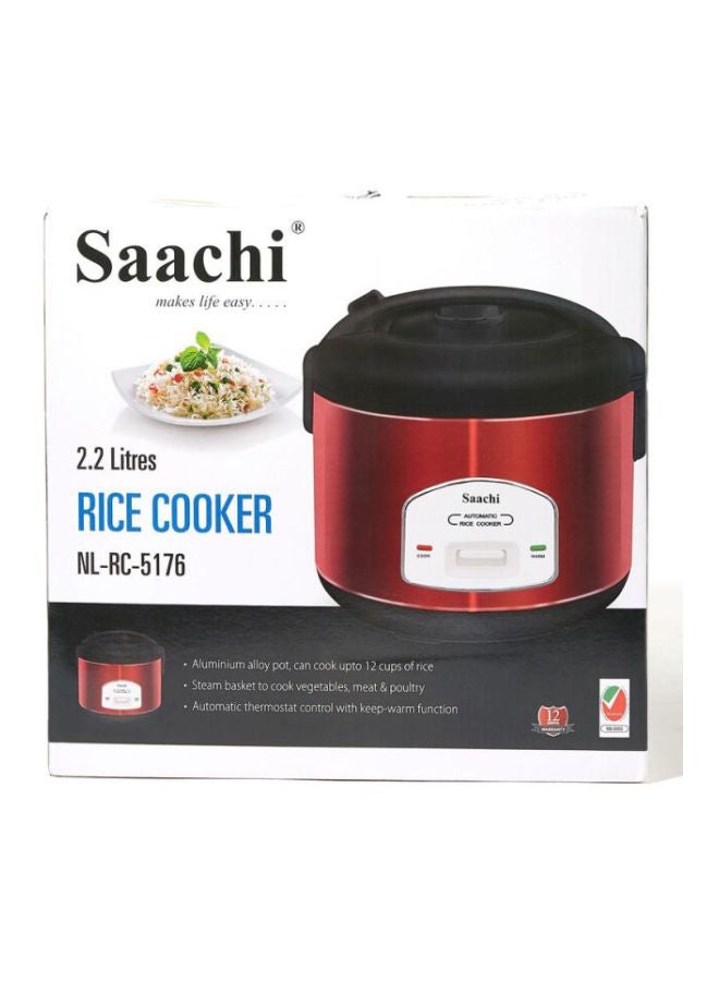 ساتشي وعاء لطهي الأرز 2.8 L 900 W NL-RC-5176-RD أحمر  - Image 3