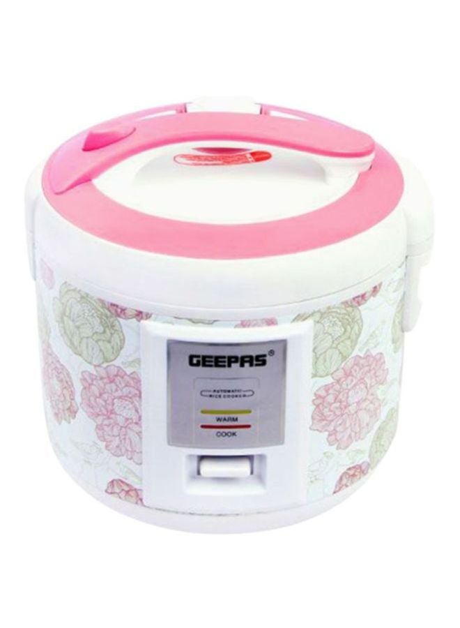 GEEPAS Electric Rice Cooker 1.5 L 500.0 W GRC4334 White/Pink/Green  - Image 3