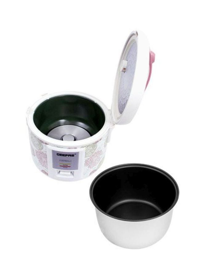 GEEPAS Electric Rice Cooker 1.5 L 500.0 W GRC4334 White/Pink/Green  - Image 5