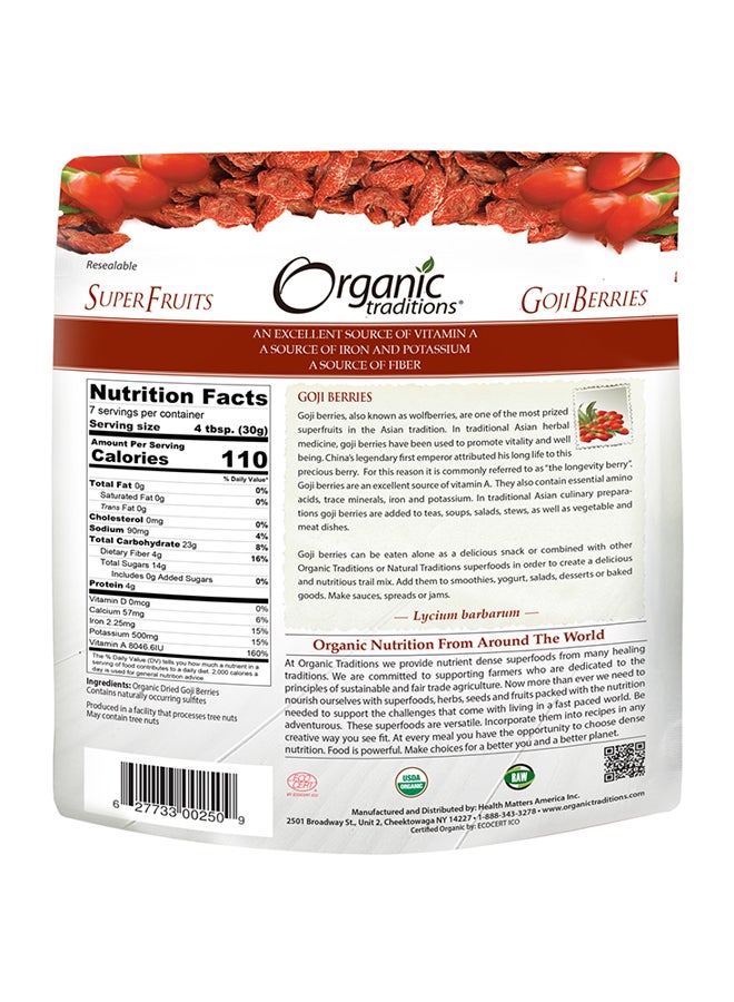 Organic Traditions - Organic Goji Berries 227grams - Image 1
