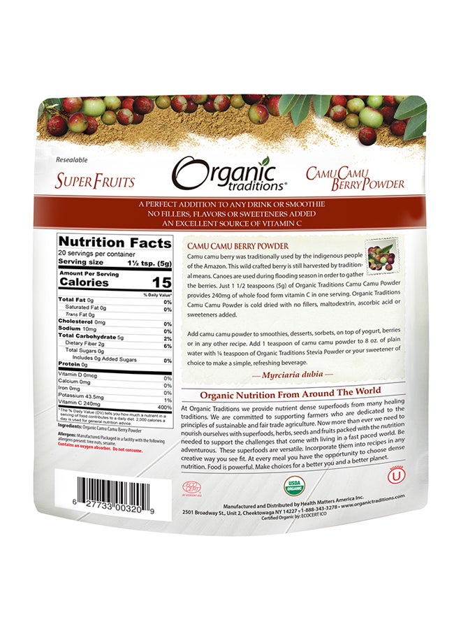 Organic Traditions Camu Camu Berry Powder 100grams - Image 2
