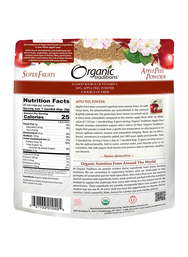 Organic Traditions Apple Peel Powder 100grams - Image 2