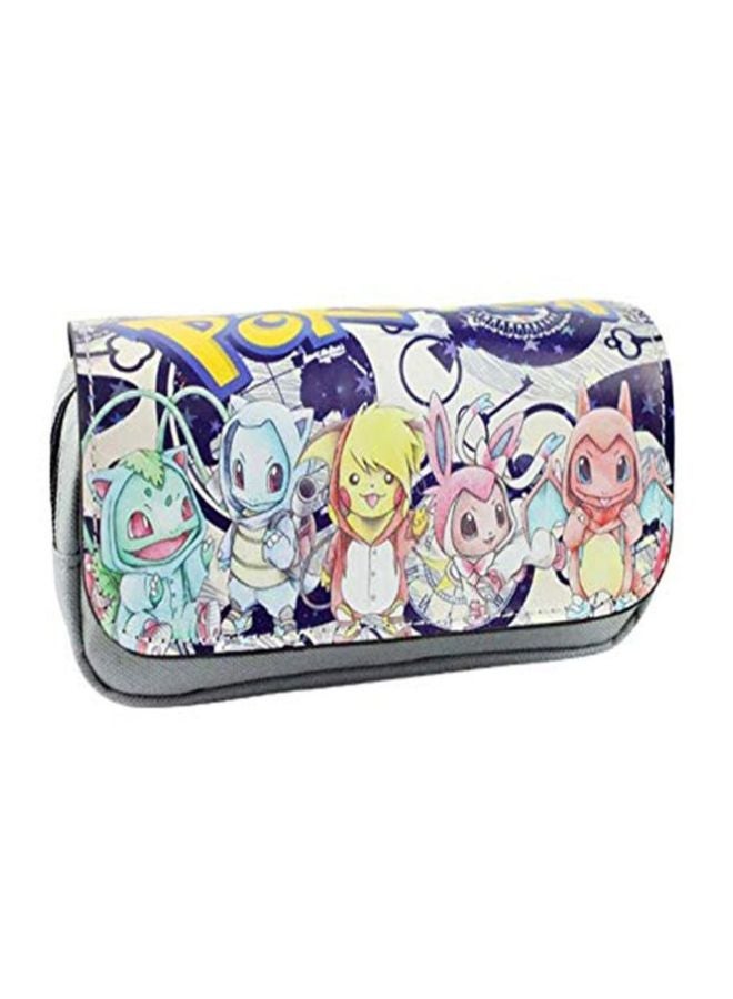 Lucky - Pokemon Printed Dual Compartment Pencil Case Multicolour - Image 1