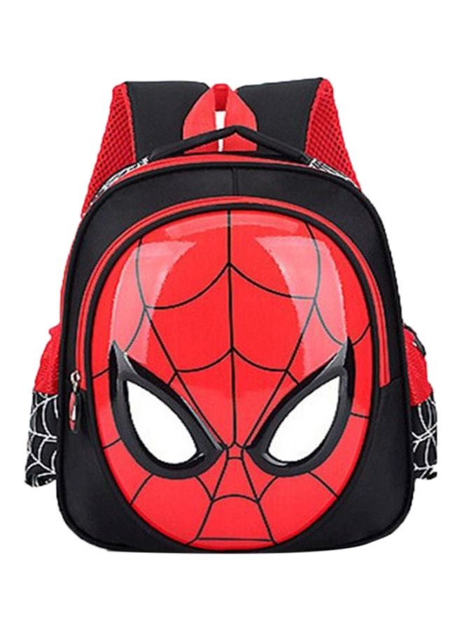 Lucky Kids Spiderman Printed Backpack 12 inch Red/Black  - Image 1