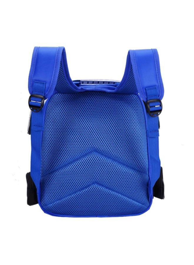 Lucky Kids Cartoon Car Printed Backpack 15 inch Blue/White/Black - Image 3