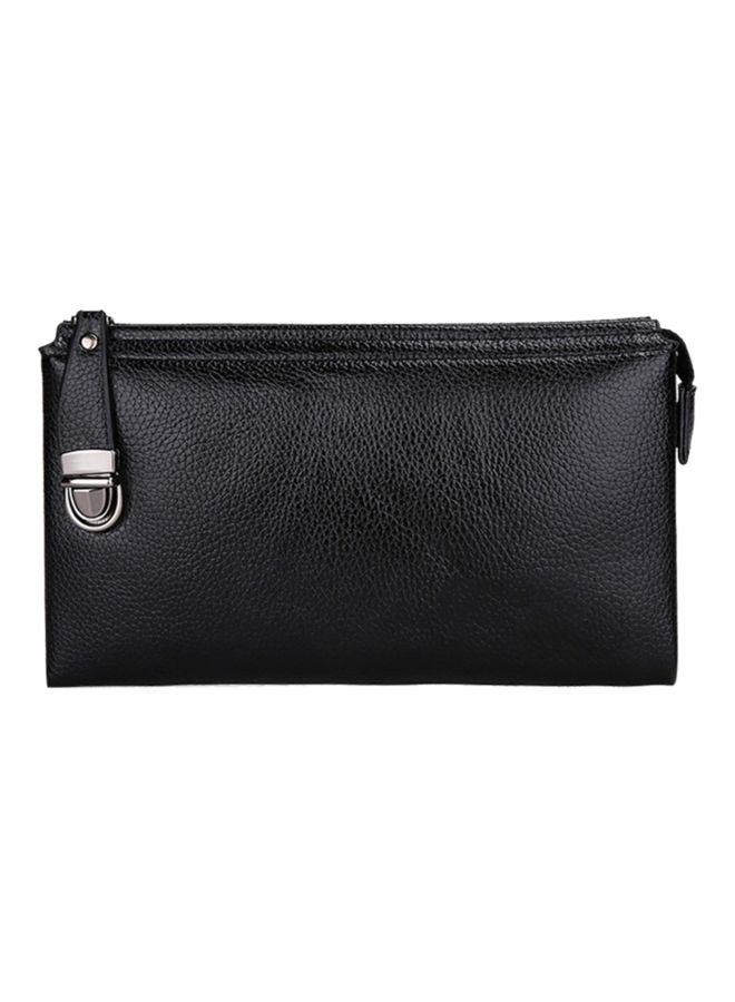 Leather Women Wallet Black  - Image 1