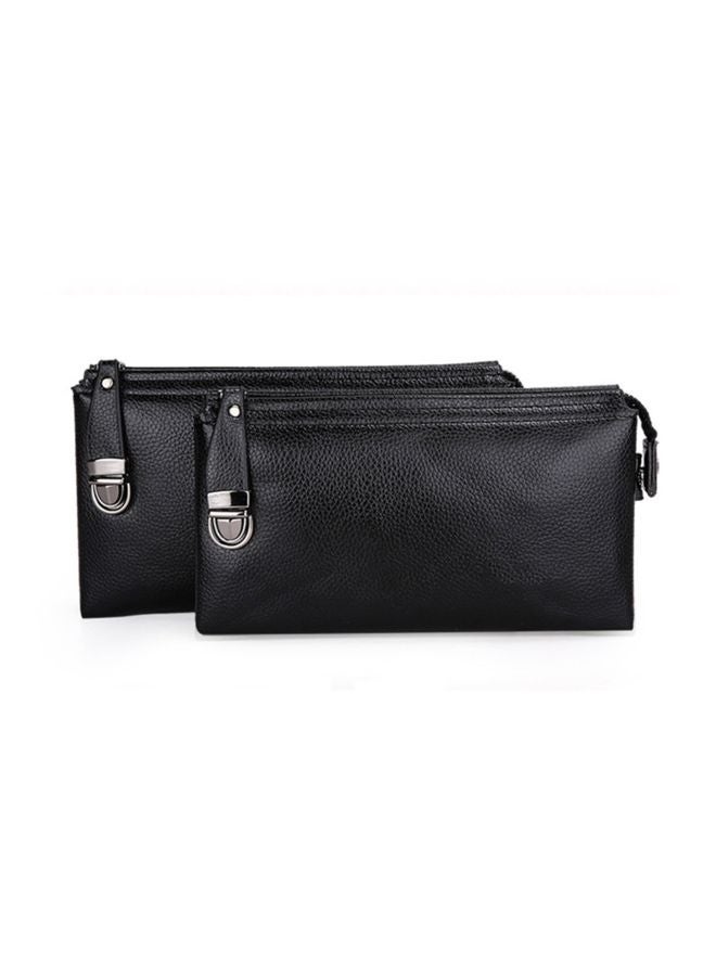 Leather Women Wallet Black  - Image 2