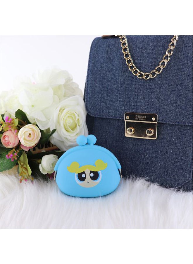 CN Silicone Powerpuff Coin Purse Light Blue/Yellow - Image 3
