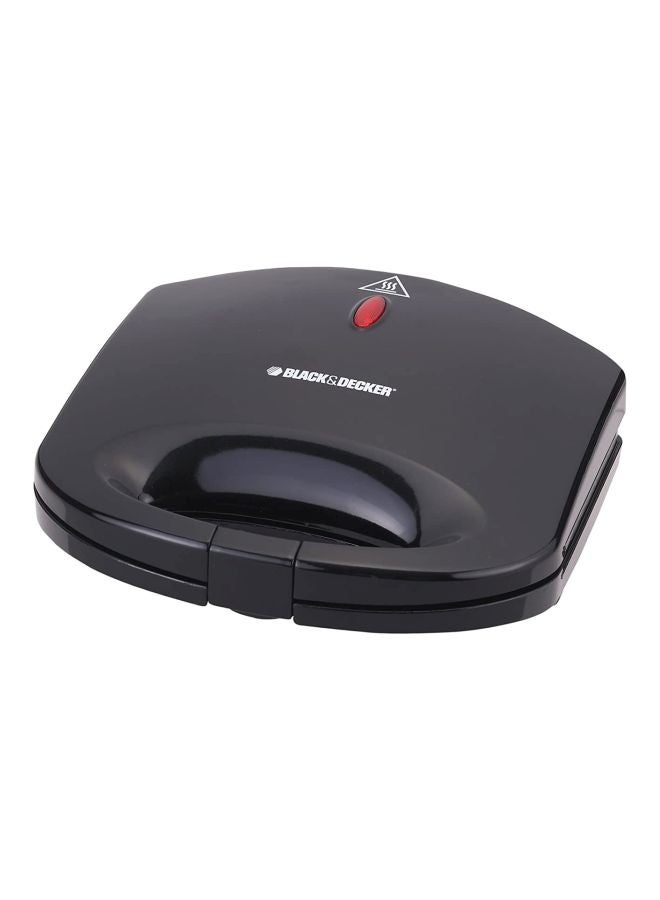 BLACK+DECKER 2 Slice Sandwich Maker 600W 600.0 W TS1000-B5 Black  - Image 1