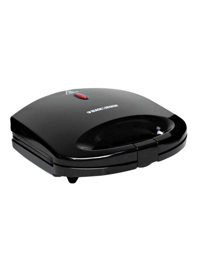 BLACK+DECKER 2 Slice Sandwich Maker 600W 600.0 W TS1000-B5 Black  - Image 2