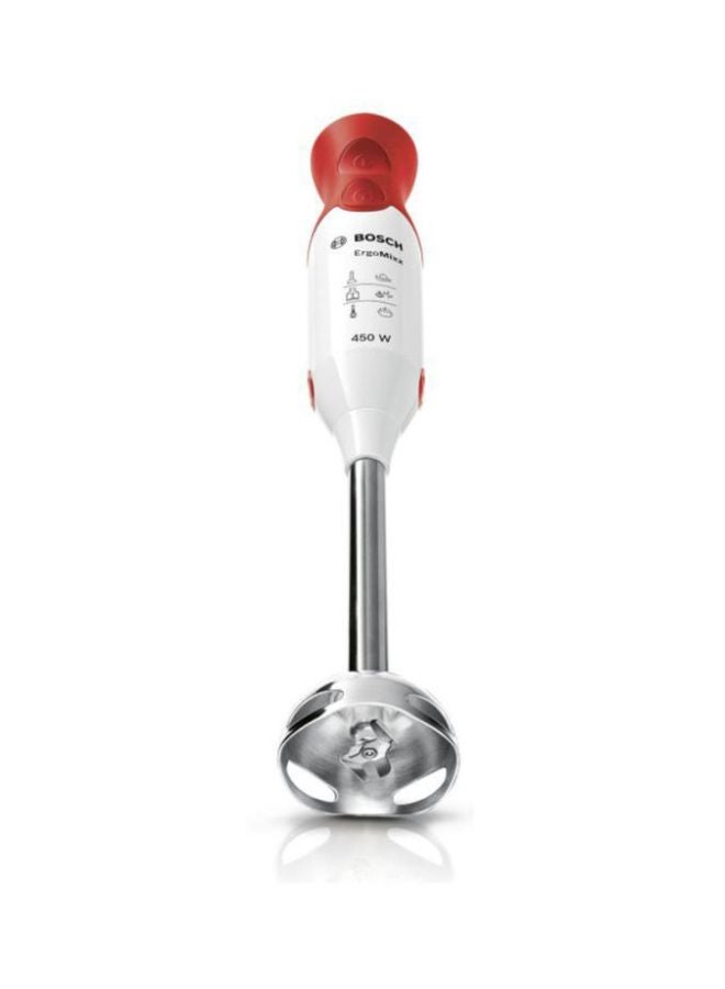 BOSCH Hand Blender 450W MSM64110 Grey/Red/Silver - Image 2
