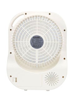 SONASHI 6 Inch Rechargeable Mini Fan With Led Light - 3 Speeds High/Medium/Low | Solar Charge & Power Bank Functions | Continuous Working Of 3 Hours(High), 6 Hours(Mid) & 14 Hours(Low) SRF-607NR Red/White  - Image 3