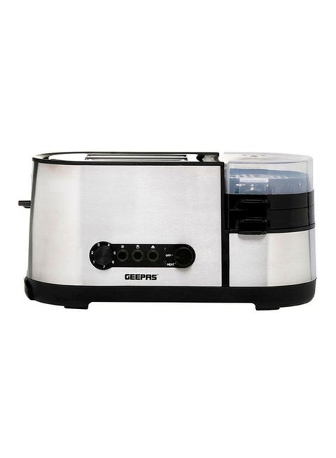 5 In 1 Toaster With Egg Boiler And Poachers 1250.0 W GBT36508UK White/Black