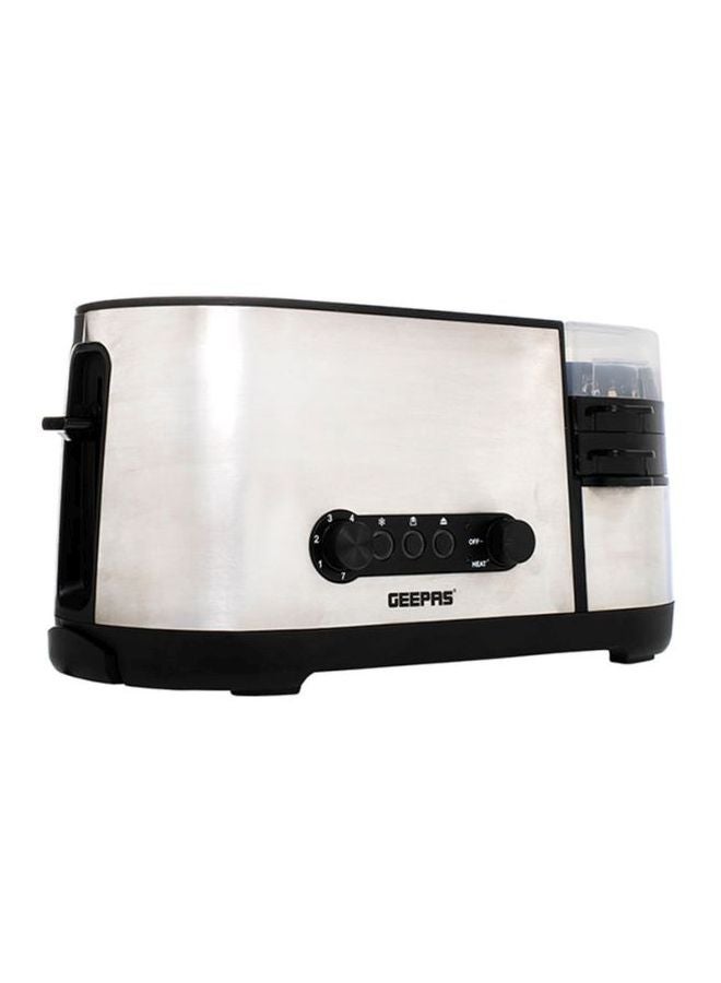 5 In 1 Toaster With Egg Boiler And Poachers 1250.0 W GBT36508UK White/Black