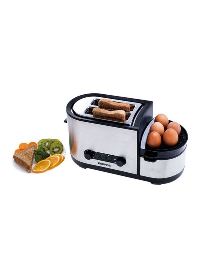 5 In 1 Toaster With Egg Boiler And Poachers 1250.0 W GBT36508UK White/Black