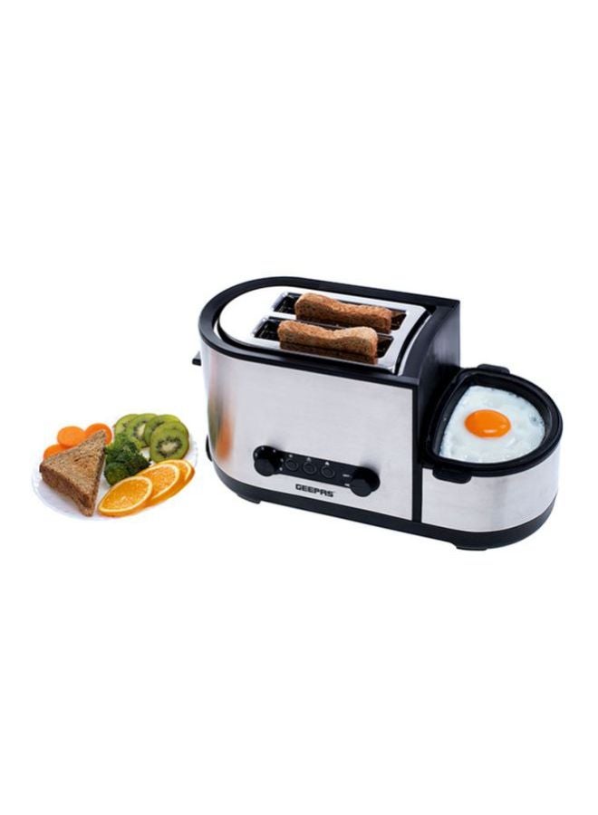 5 In 1 Toaster With Egg Boiler And Poachers 1250.0 W GBT36508UK White/Black