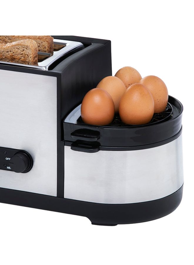 5 In 1 Toaster With Egg Boiler And Poachers 1250.0 W GBT36508UK White/Black