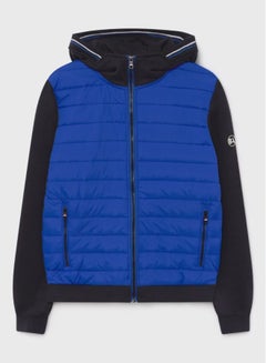 BlueAge Capsule Padded Hooded Jacket Blue/Black  - Image 1