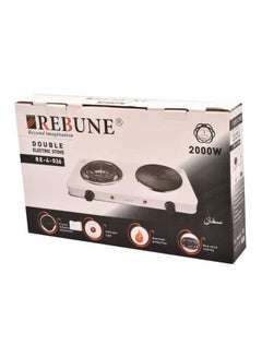 ريبون سخان مسطح بشعلتين بقدرة 1000 وات 1000.0 W RE-4-036 أبيض/ أسود  - Image 2