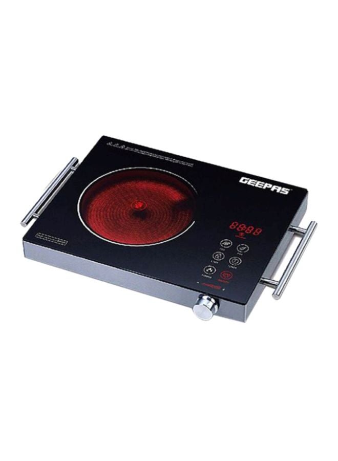 GEEPAS Digital Infrared Cooker With Ceramic Heating Element, 4 Digit LED Display, Touch Control, Multi Stage Cooking Option GIC6920 Red/Black - Image 1
