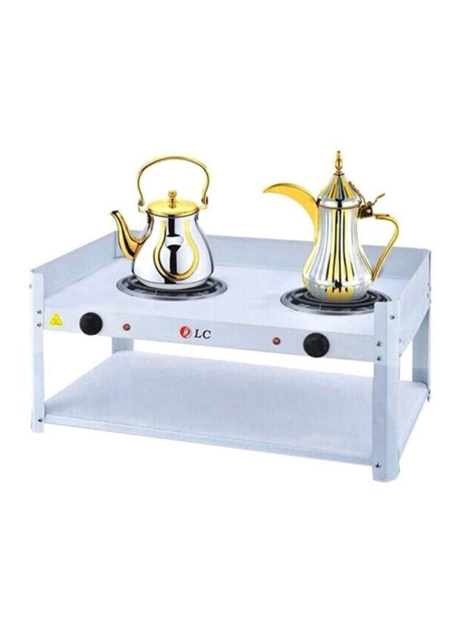 DLC 2-Burner Coffee And Tea Electric Heater DLC-5534 White - Image 1