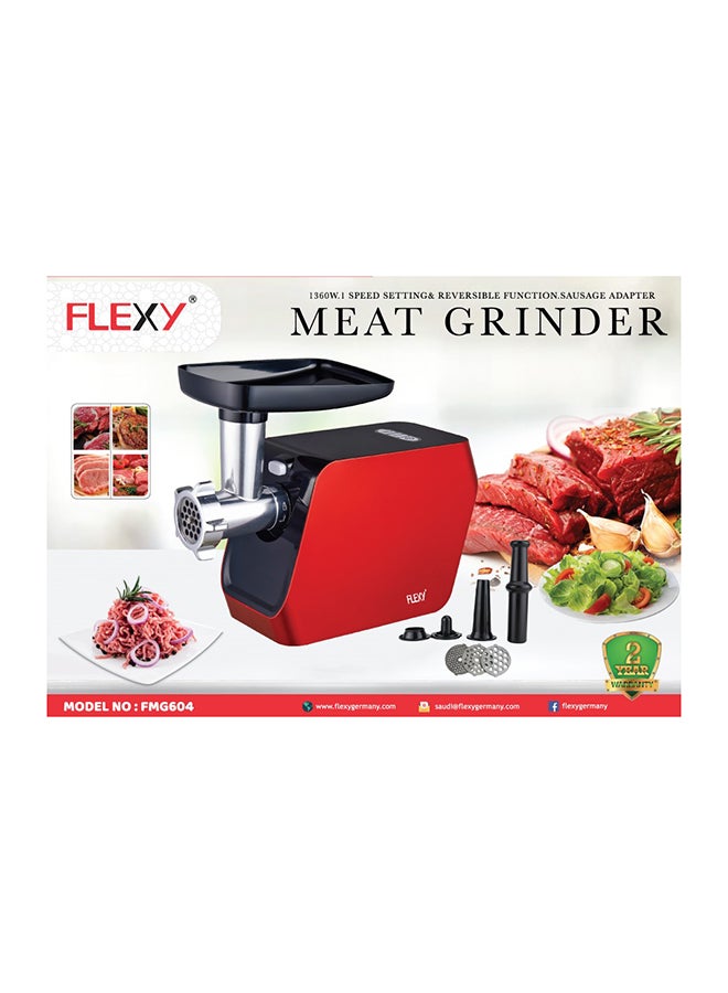 Meat Grinder 1360.0 W FMG604 Red/Black